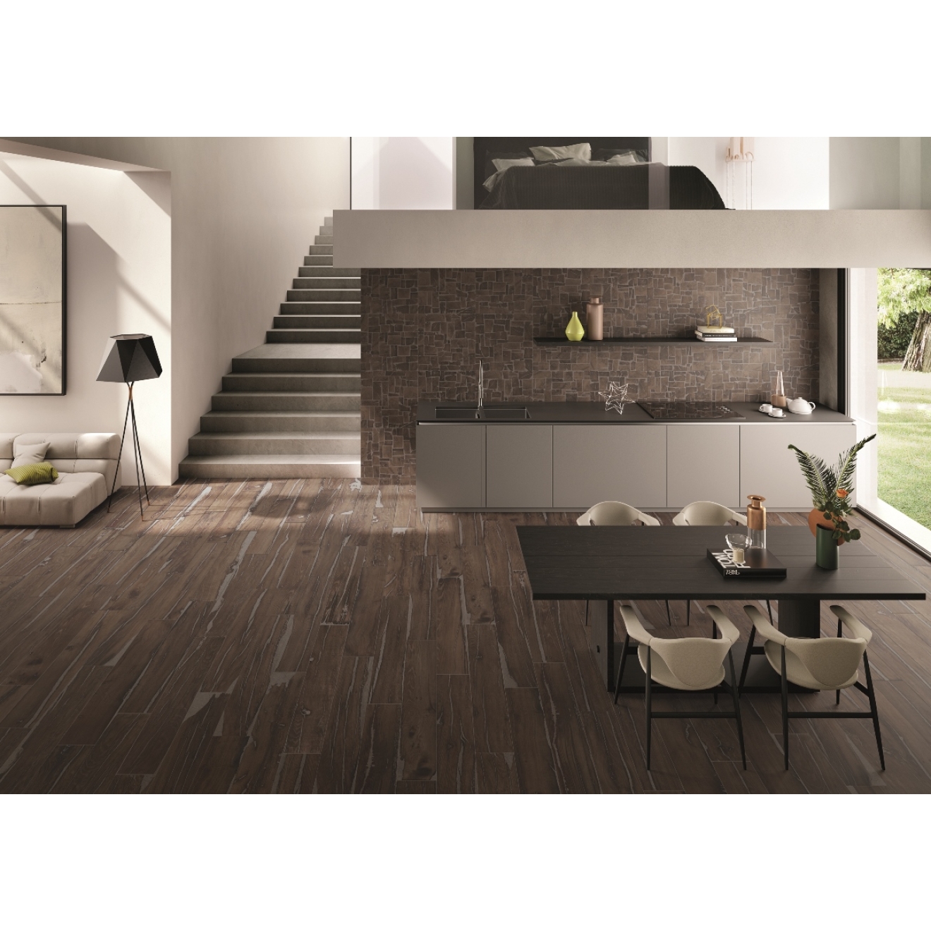 Provenza Alter Boden- und Wandfliese Bruciato 20x120 cm