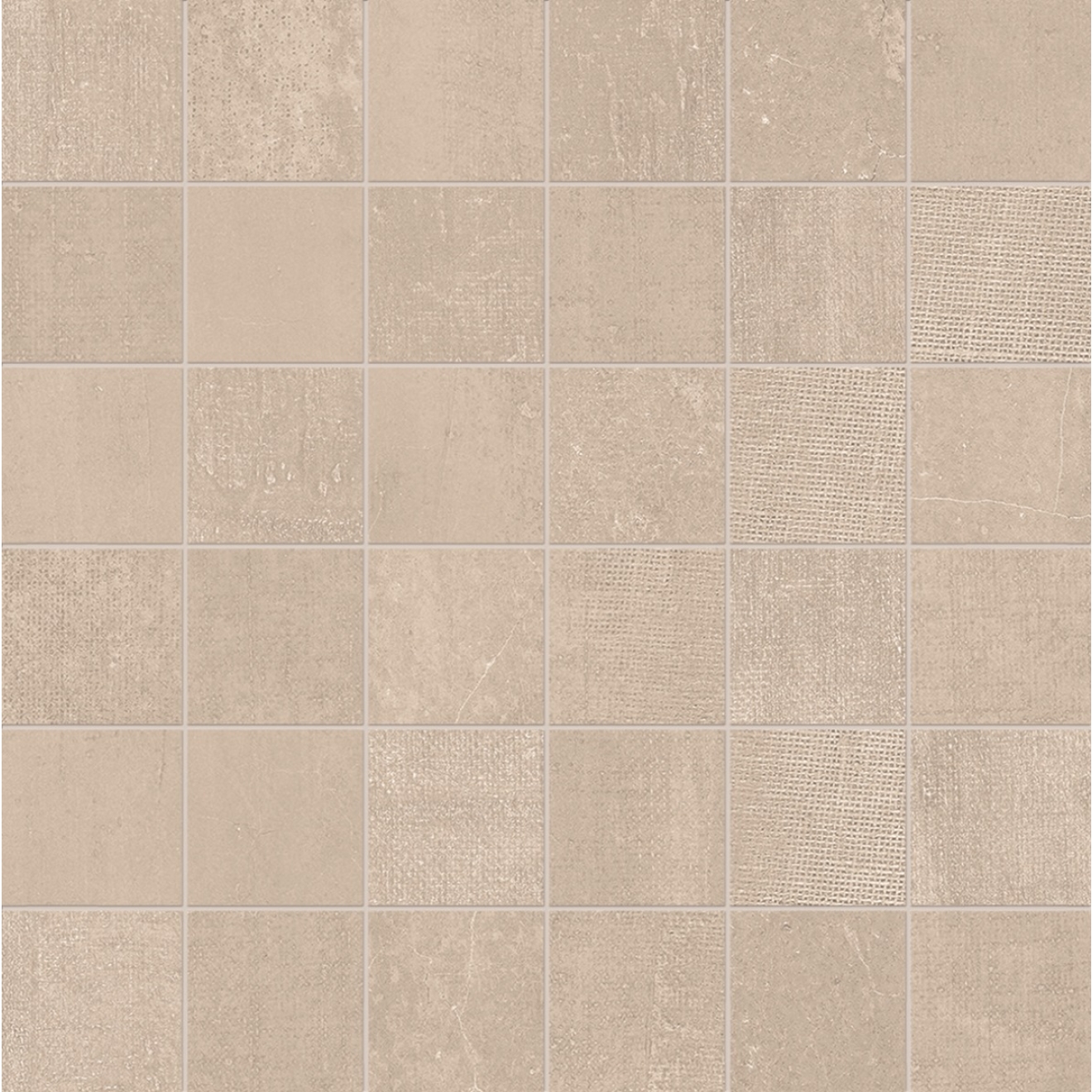 Provenza Gesso Taupe Linen Mosaik 5x5 Matte 30x30 cm