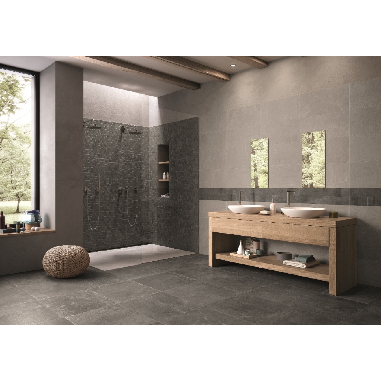 Provenza Groove Boden- und Wandfliese Hot White 60x120 cm