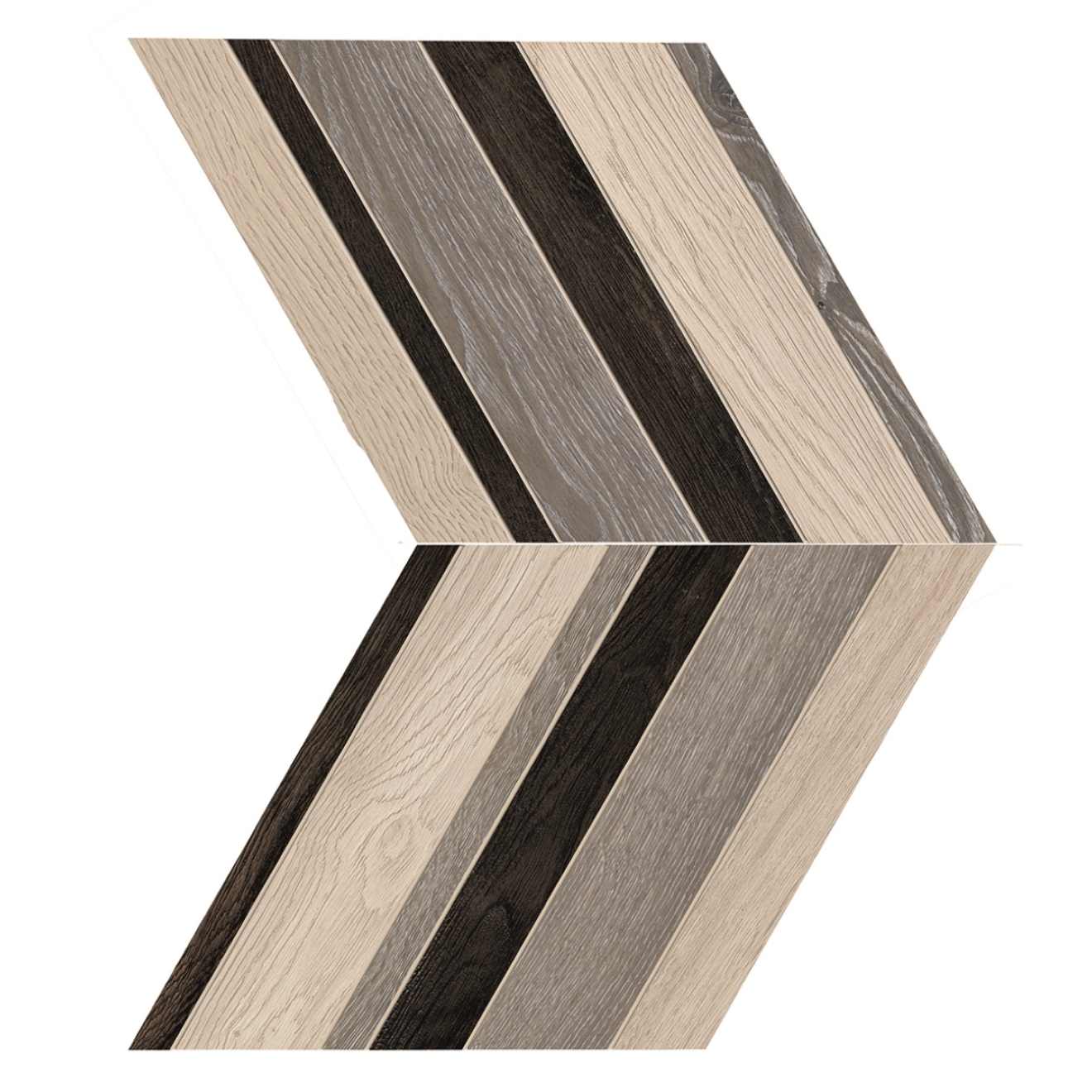 Provenza Provoak Grigio/Bianco/Nero Dekor Chevron 29,4x34 cm