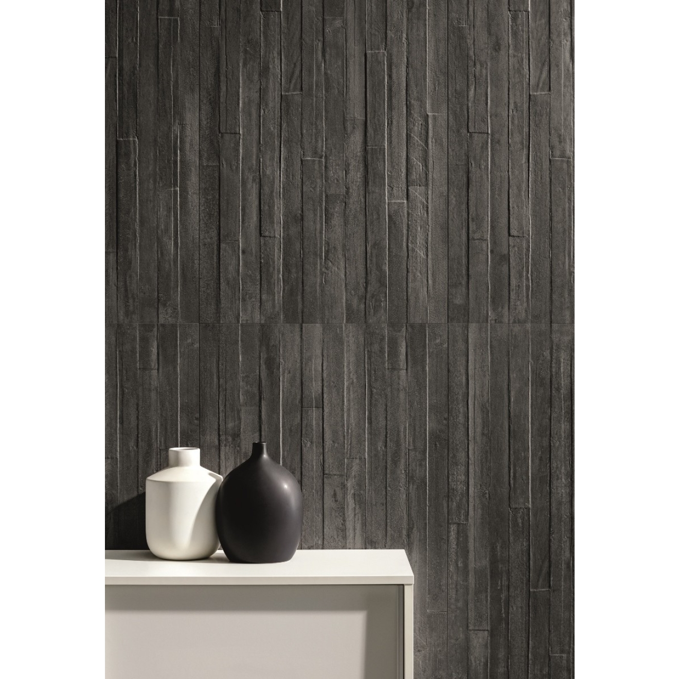 Provenza Re-Play Concrete Wanddekor Anthracite Cassaforma 3D 60x120 cm