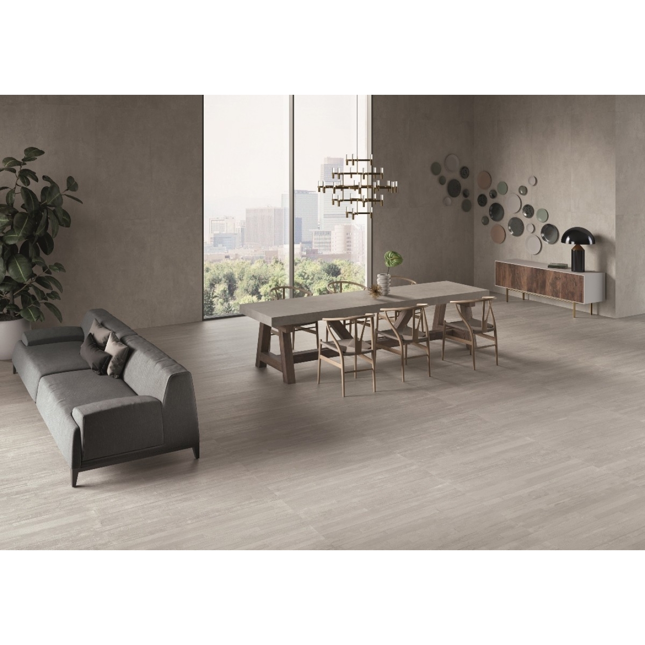 Provenza Re-Play Concrete Boden- und Wandfliese Grey Cassaforma Flat 60x120 cm
