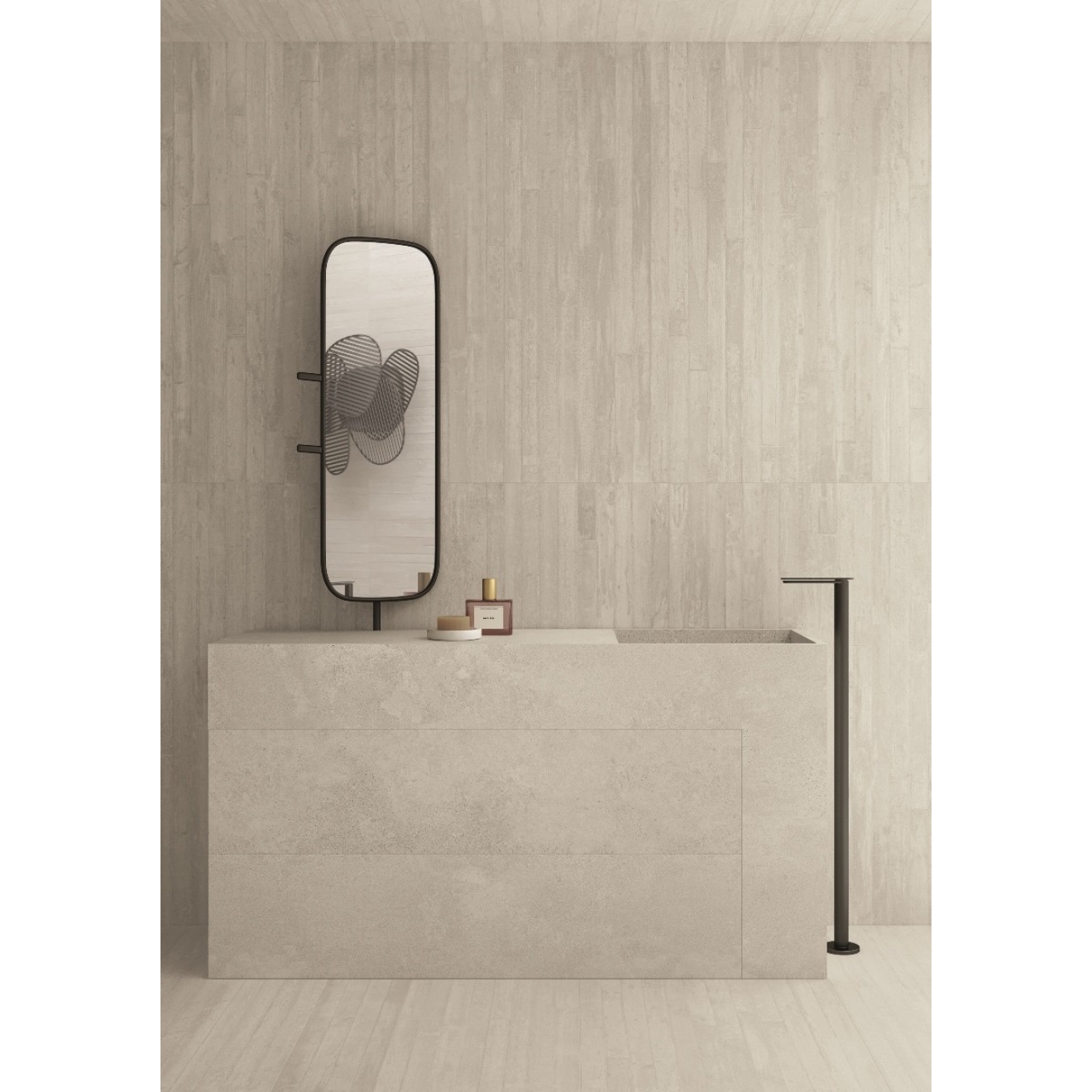 Provenza Re-Play Concrete Wanddekor White Cassaforma 3D 60x120 cm