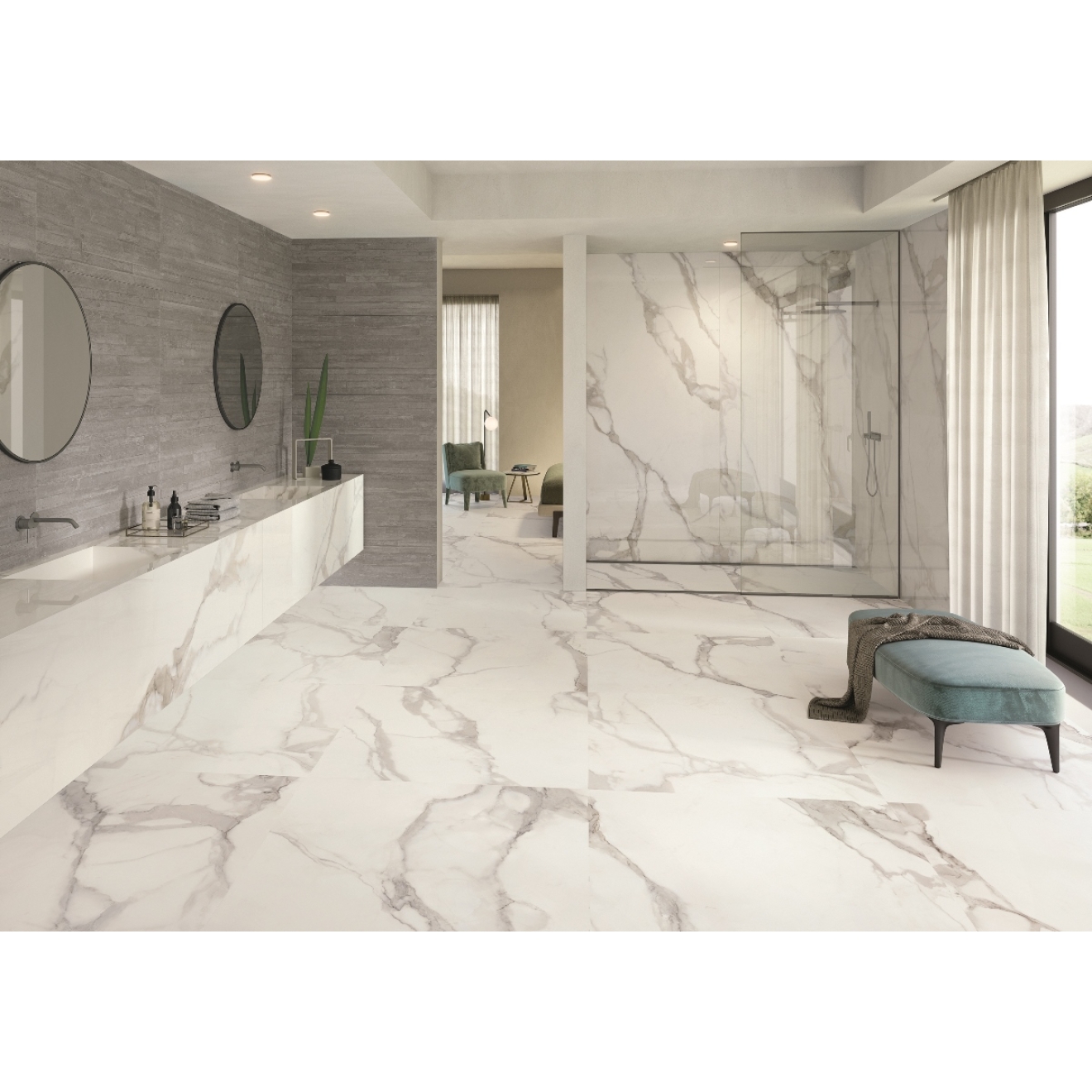 Provenza Re-Play Concrete Boden- und Wandfliese Grey Cassaforma Flat 60x120 cm