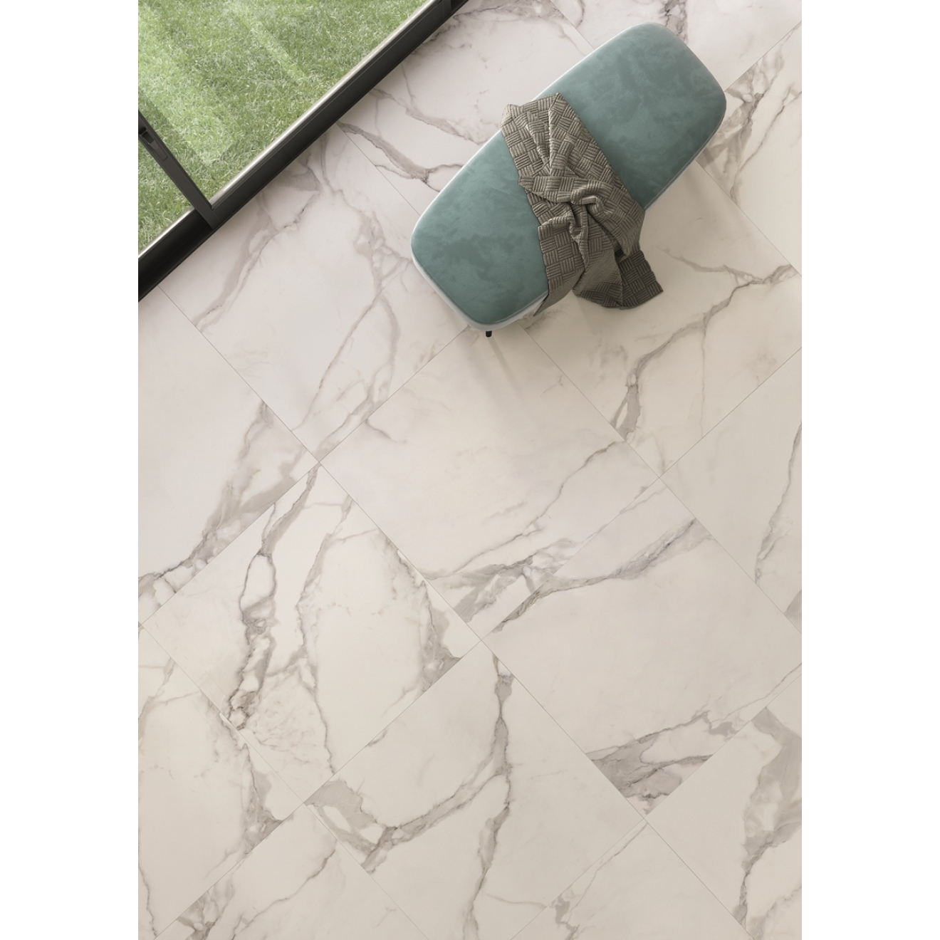 Provenza Unique Marble Boden- und Wandfliese Calacatta Regale glänzend 60x120 cm