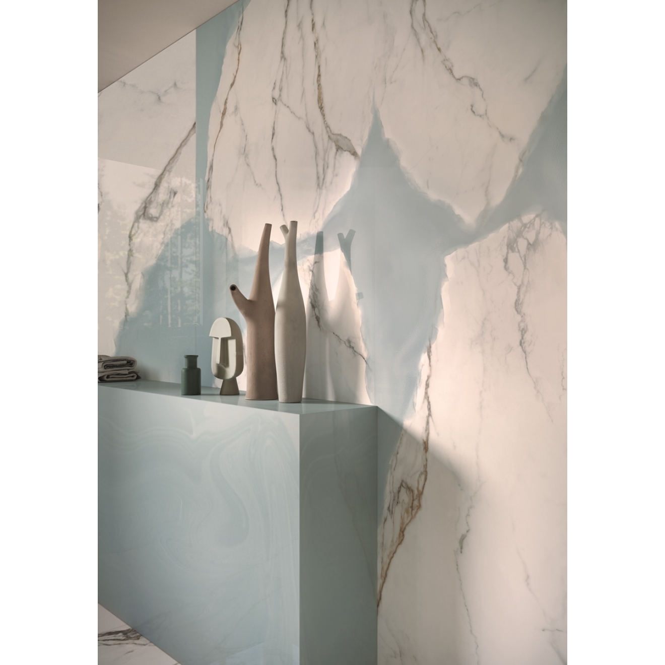 Provenza Unique Marble Boden- und Wandfliese Resin glänzend 60x120 cm