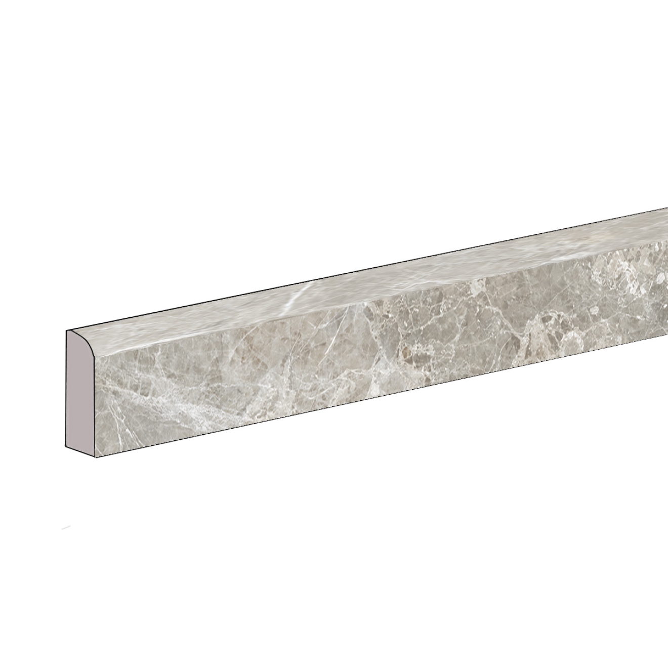 Provenza Unique Marble Sockel 7x60 Moon Grey matt SilkTech 7x60 cm