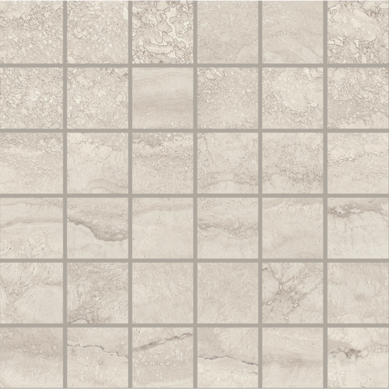 Provenza Unique Travertine Mosaik 5x5 Silver Vein Cut matt Matte 30x30 cm