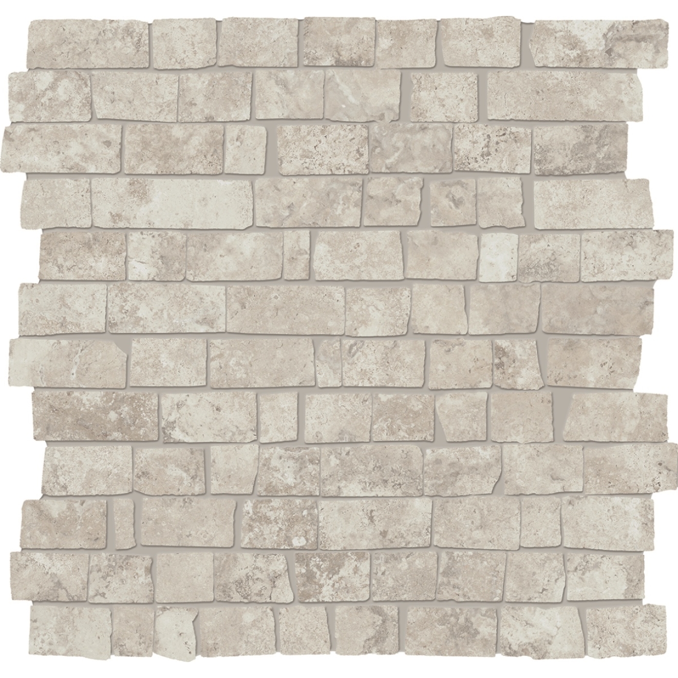 Provenza Unique Travertine Mosaico MiniBlock Silver Ancient matt Matte 30x30 cm