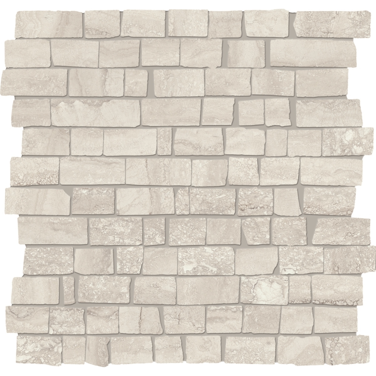 Provenza Unique Travertine Mosaico MiniBlock Silver Vein Cut matt Matte 30x30 cm