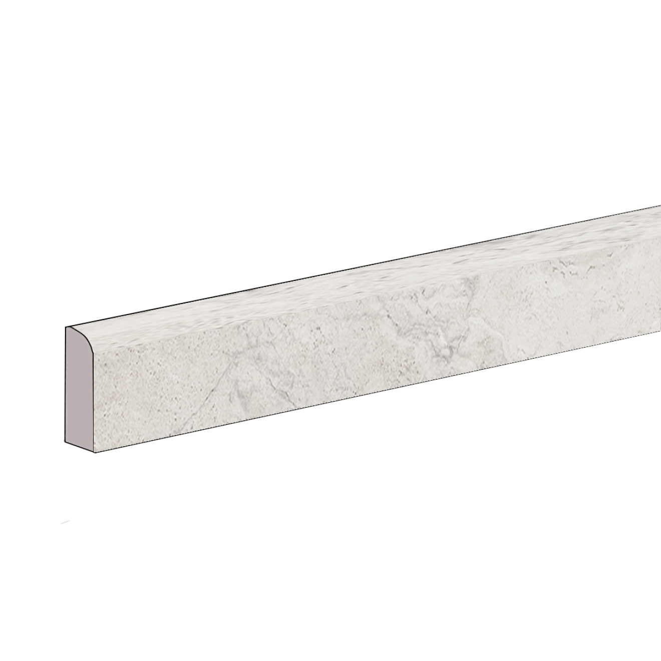 Provenza Unique Travertine Sockel Silver Minimal matt 7x60 cm