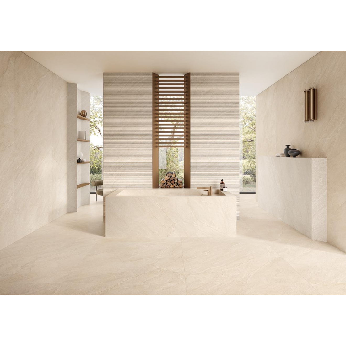 Provenza Pietra di Orosei Corda Boden- und Wandfliese matt SilkTech 100x100 cm