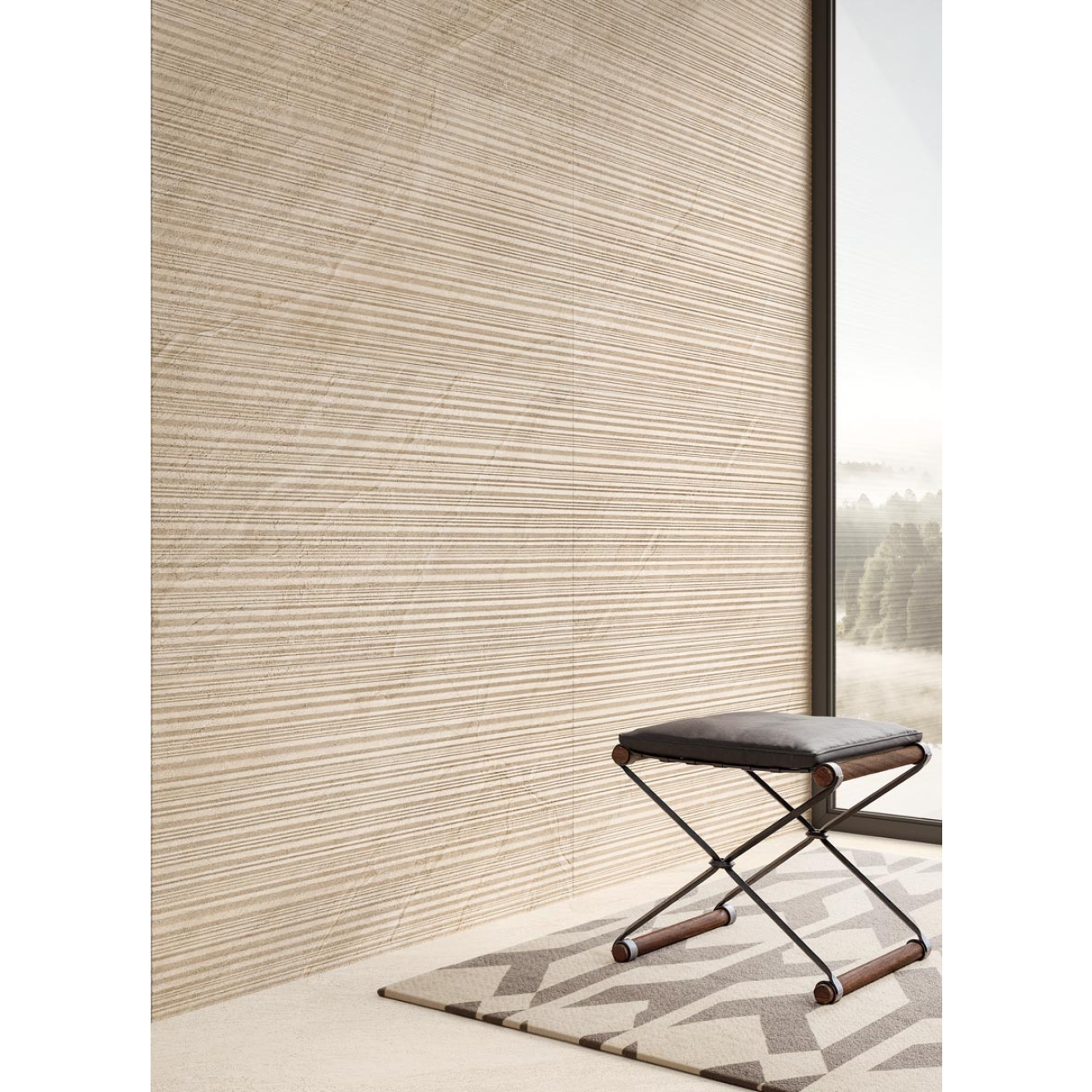 Provenza Pietra di Orosei Corda Dekor Rilievi matt SilkTech 60x120 cm