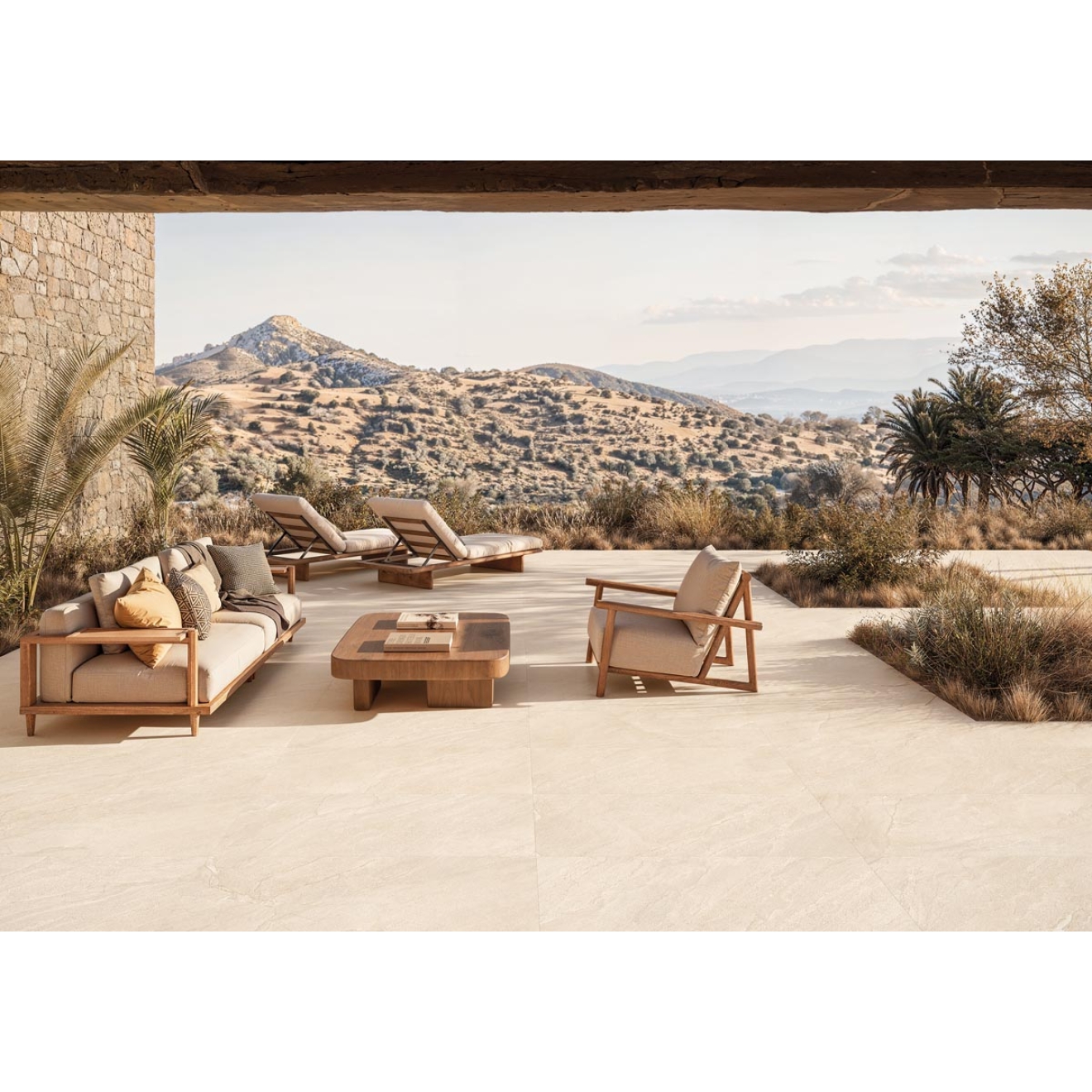 Provenza Pietra di Orosei Corda Terrassenplatte matt 60x120 cm