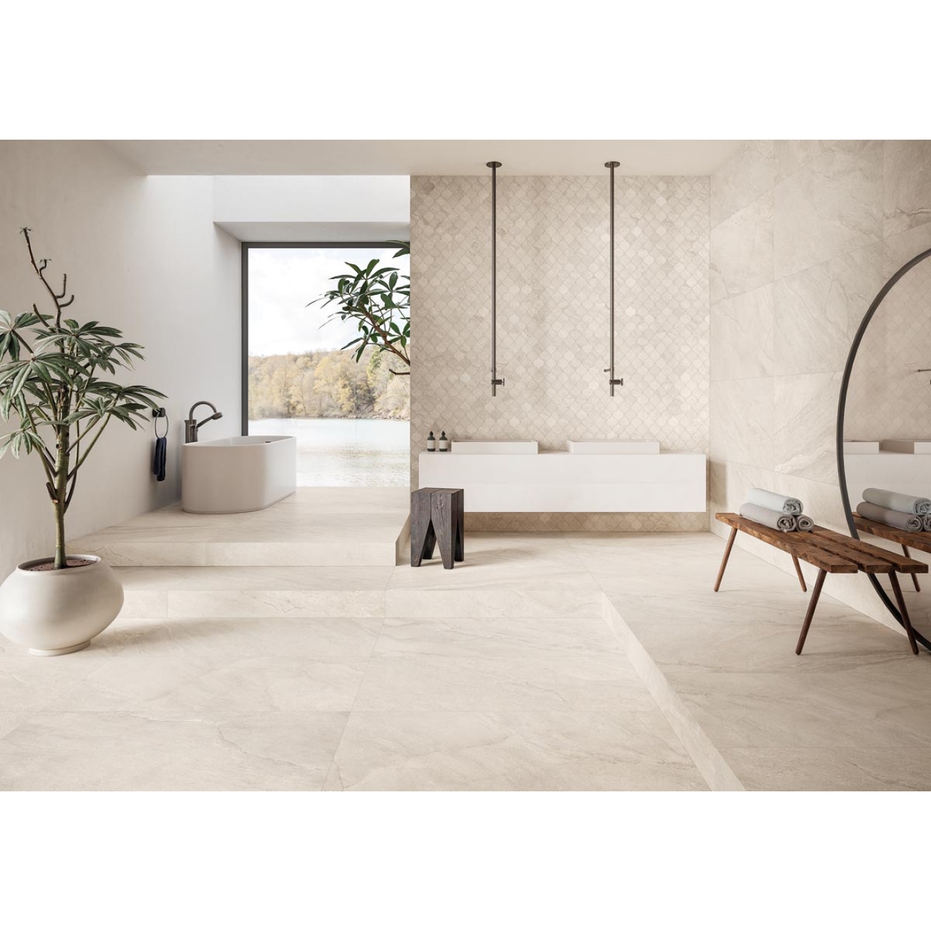 Provenza Pietra di Orosei Grigio Conchiglia Boden- und Wandfliese matt SilkTech 60x60 cm