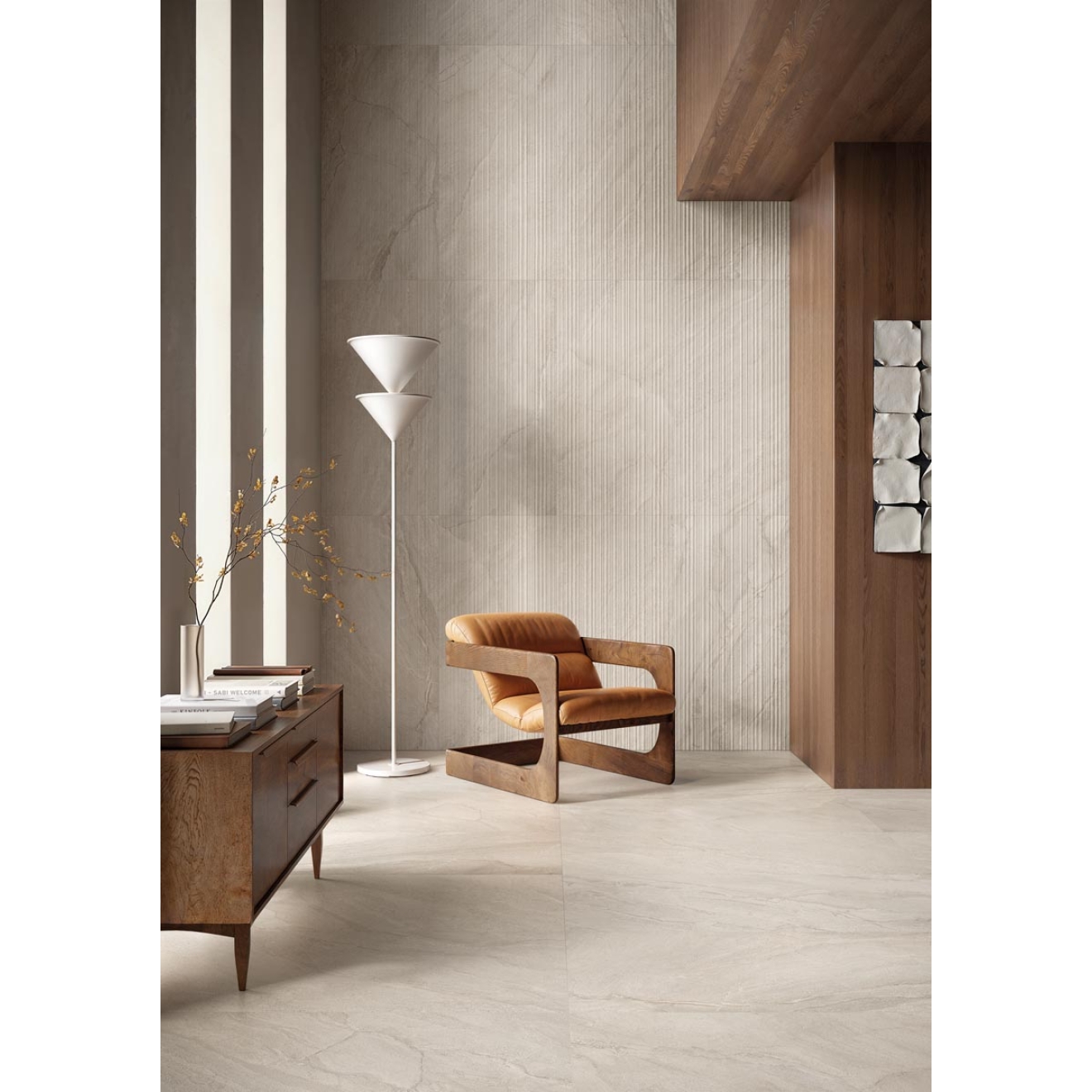 Provenza Pietra di Orosei Grigio Conchiglia Boden- und Wandfliese matt SilkTech 60x60 cm