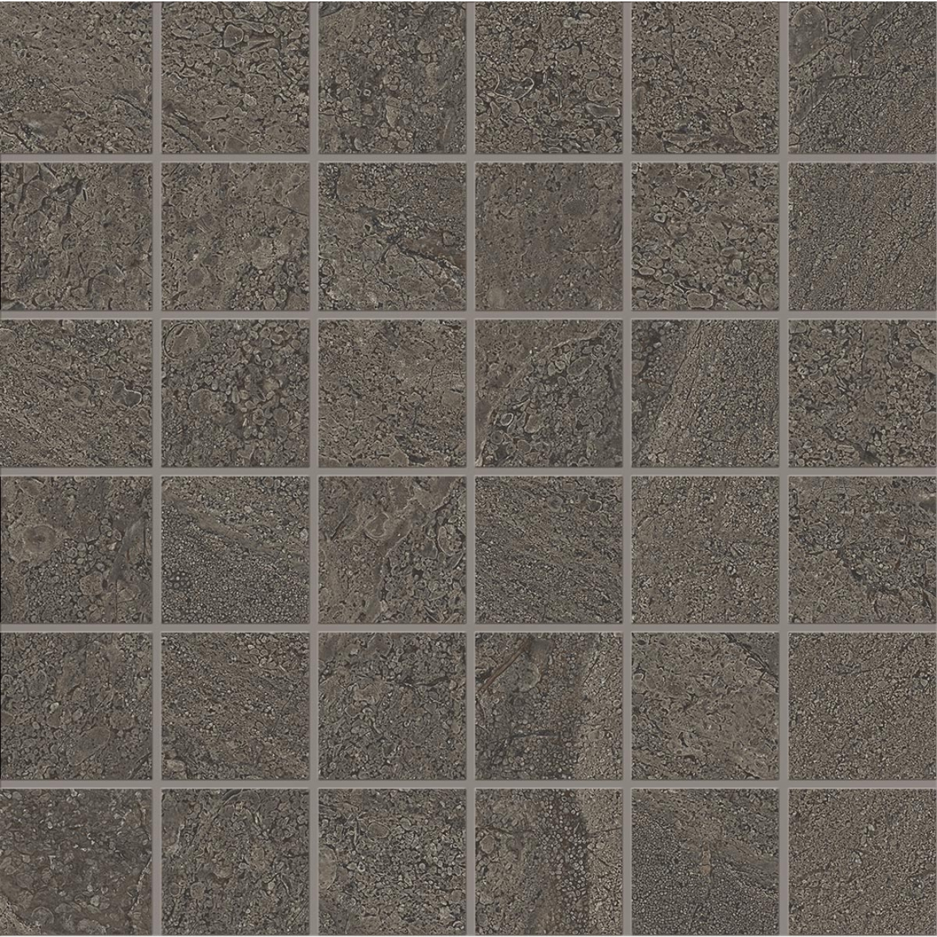 Provenza Pietra di Orosei Grigio Bruciato Mosaik 5x5 matt SilkTech 30x30 cm