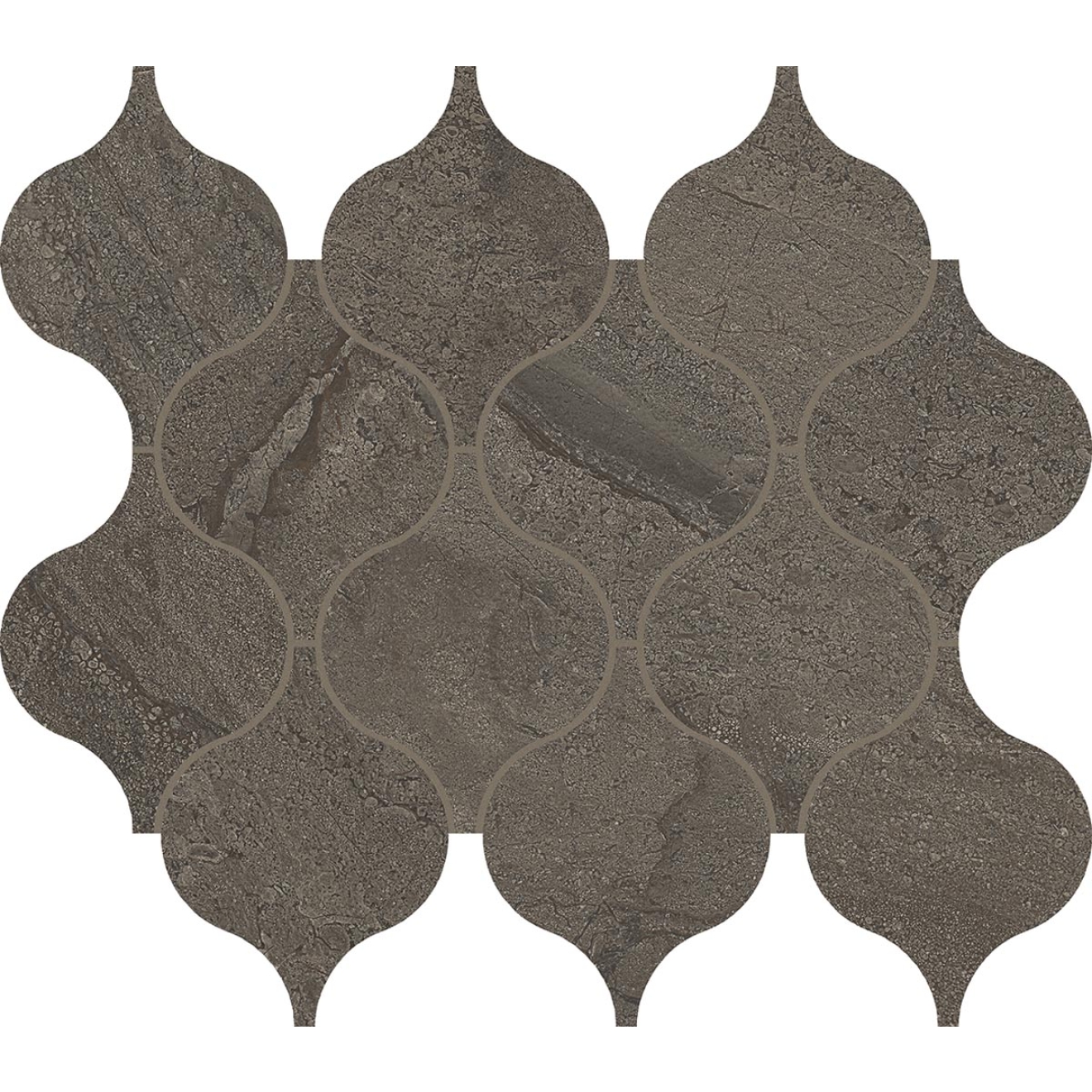 Provenza Pietra di Orosei Grigio Bruciato Mosaik Provenzale matt SilkTech 29,2x33,2 cm