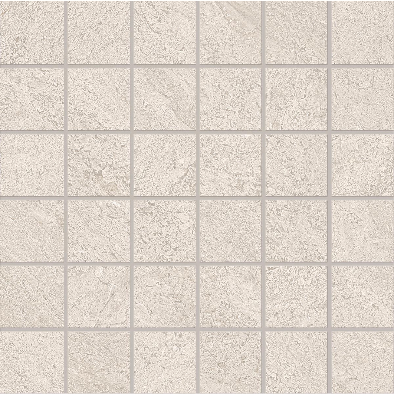 Provenza Pietra di Orosei Grigio Conchiglia Mosaik 5x5 matt SilkTech 30x30 cm