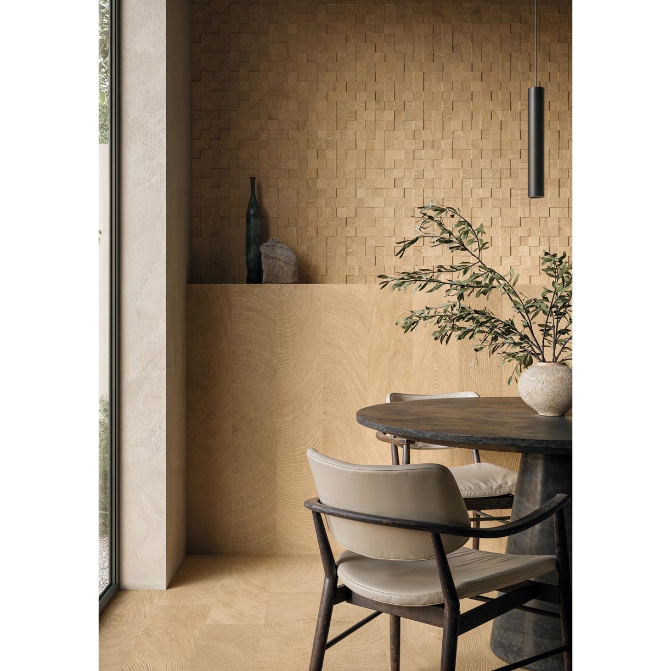 Provenza W-Circles Oak 3D Mosaik 28x28 cm