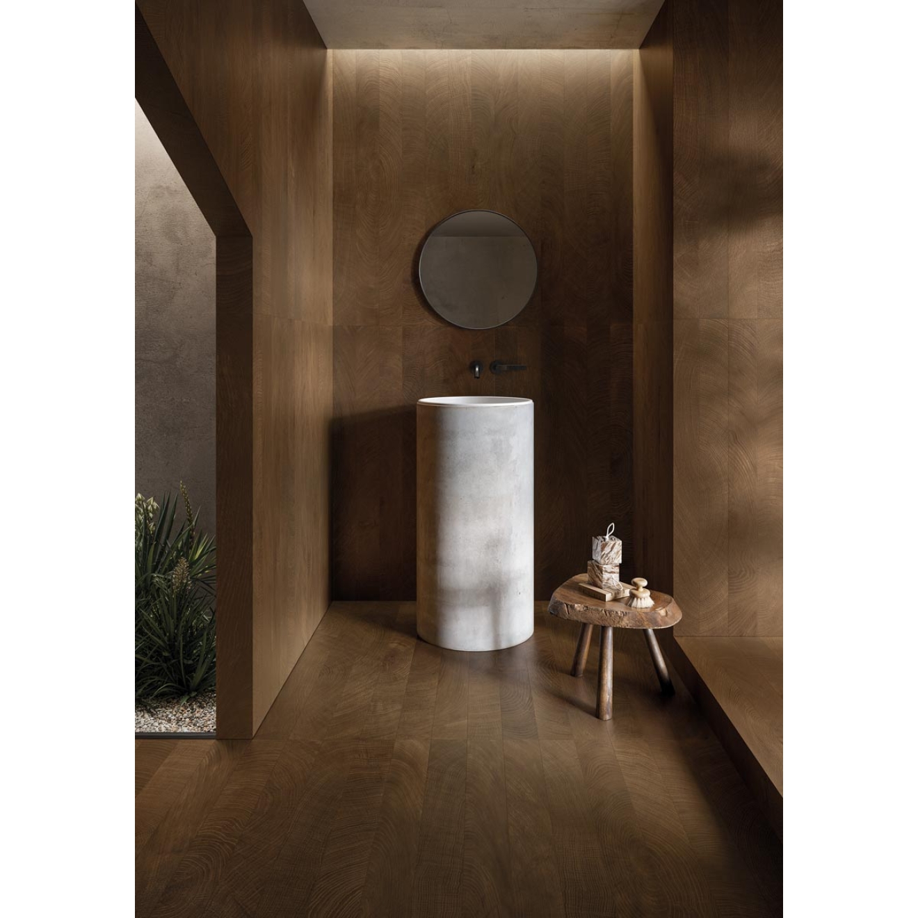 Provenza W-Circles Wenge Boden- und Wandfliese 10x120 cm