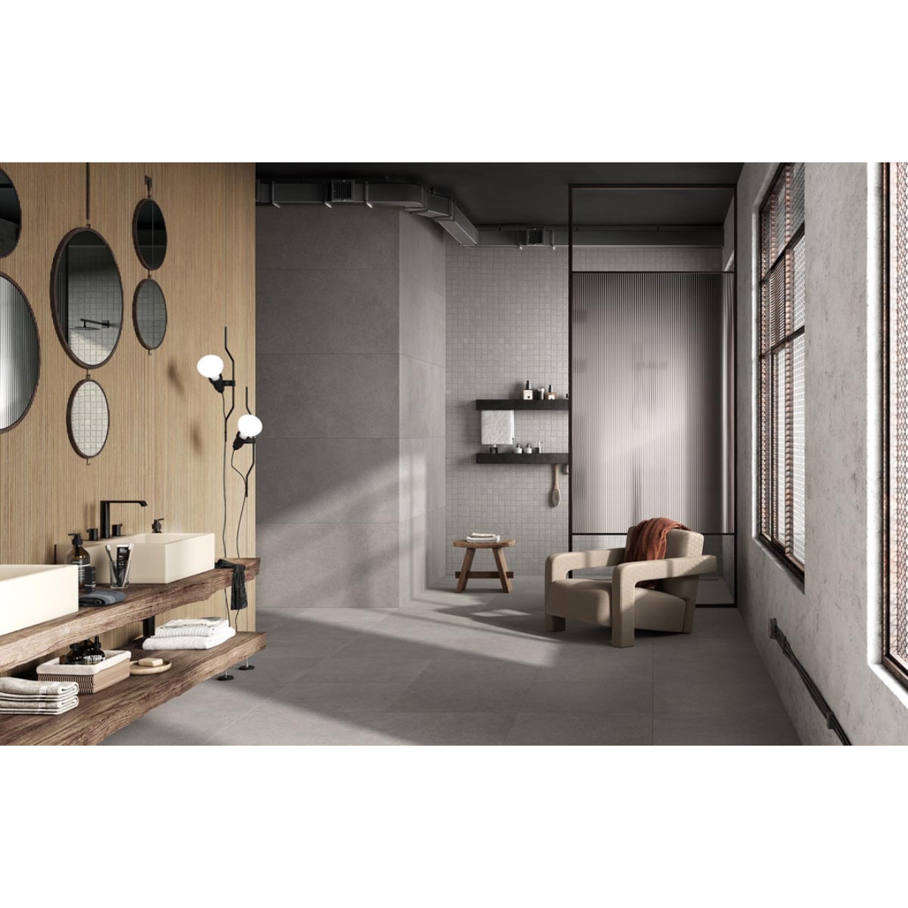 Mirage ReConcrete Storm RO 05 PT Boden- und Wandfliese 60x60 cm