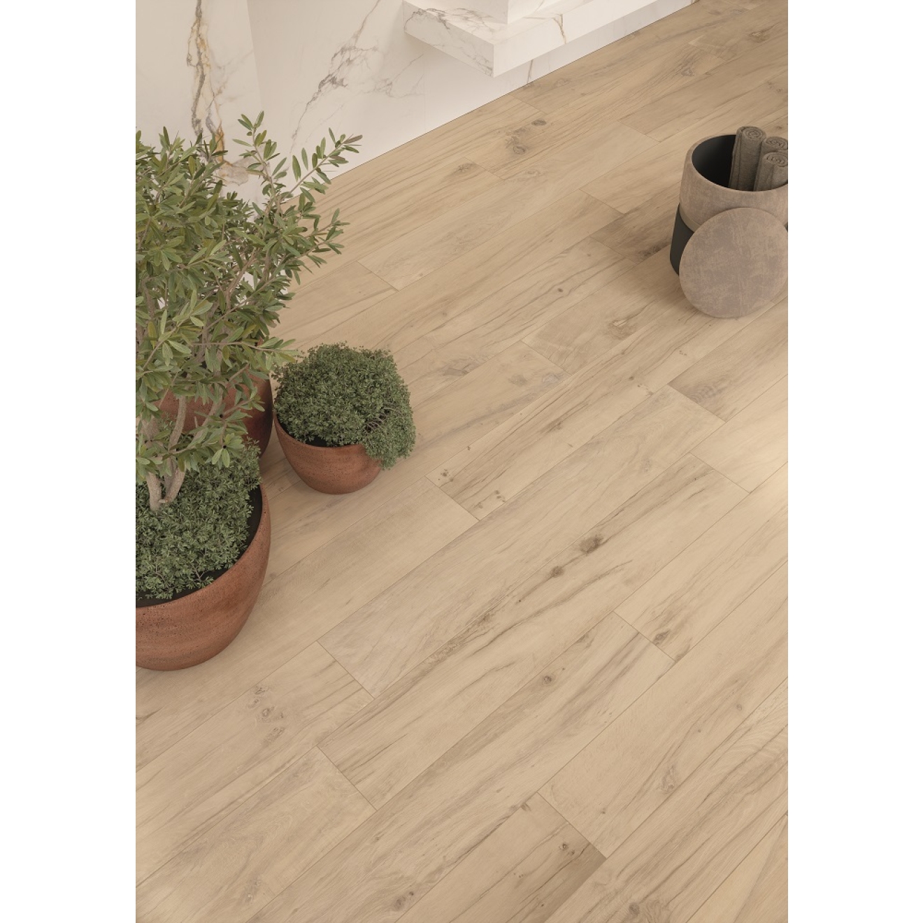 Provenza Revival Boden- und Wandfliese Almond GRIP 20x120 cm