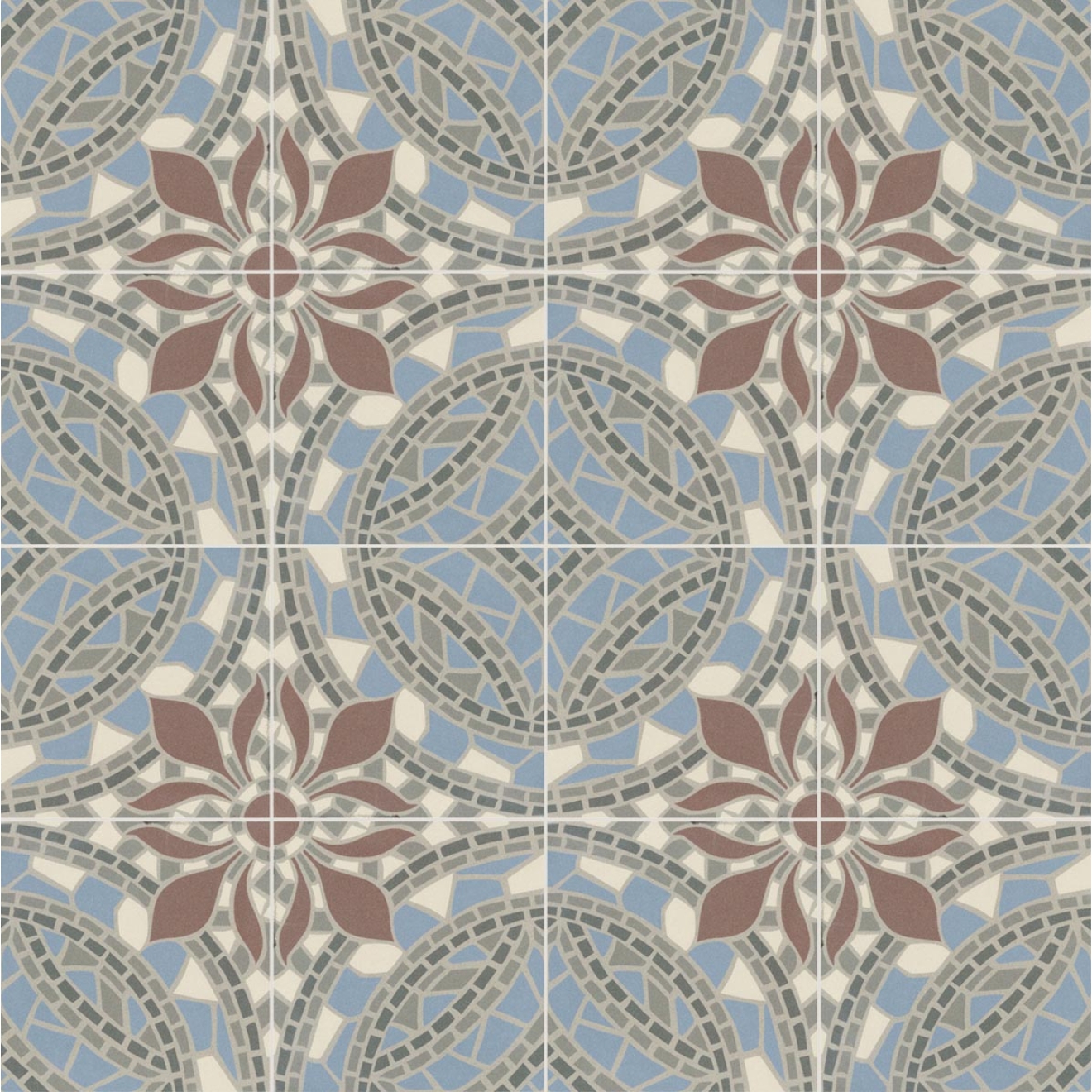 Revoir Paris Bel Histoire Helene matt Wand/Bodenfliese 15x15 cm