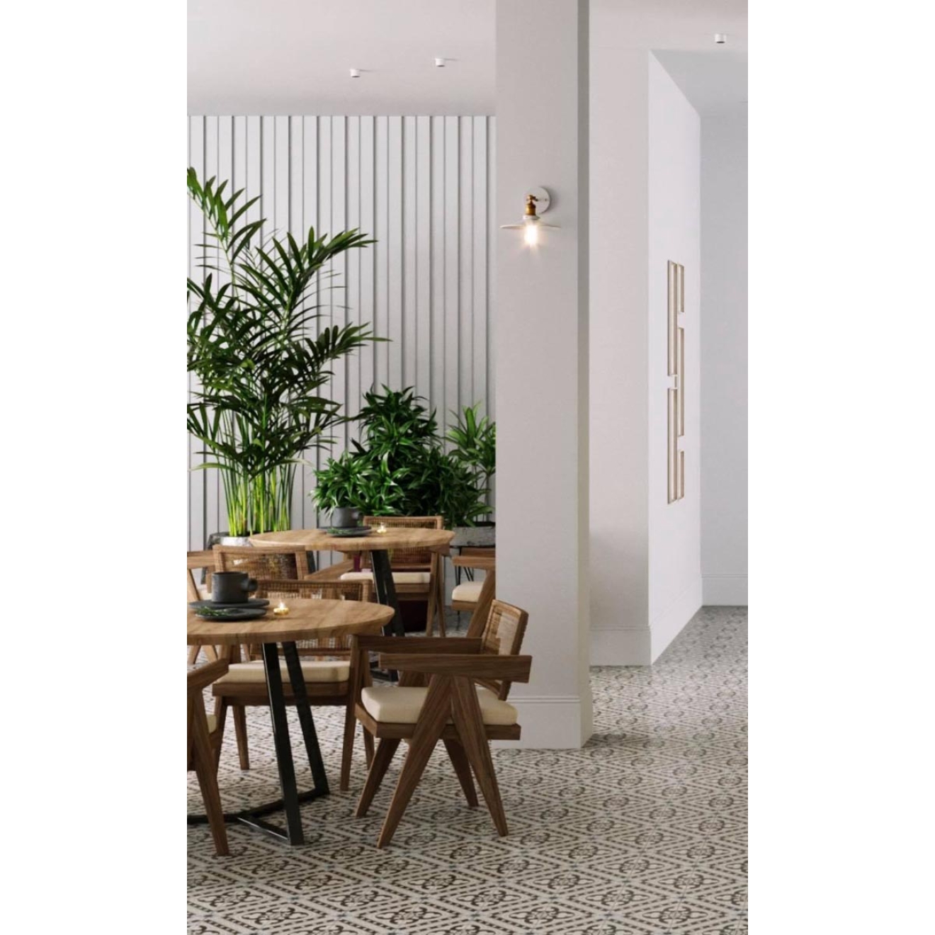 Revoir Paris La Madeleine Edith matt Wand/Bodenfliese 20x20 cm