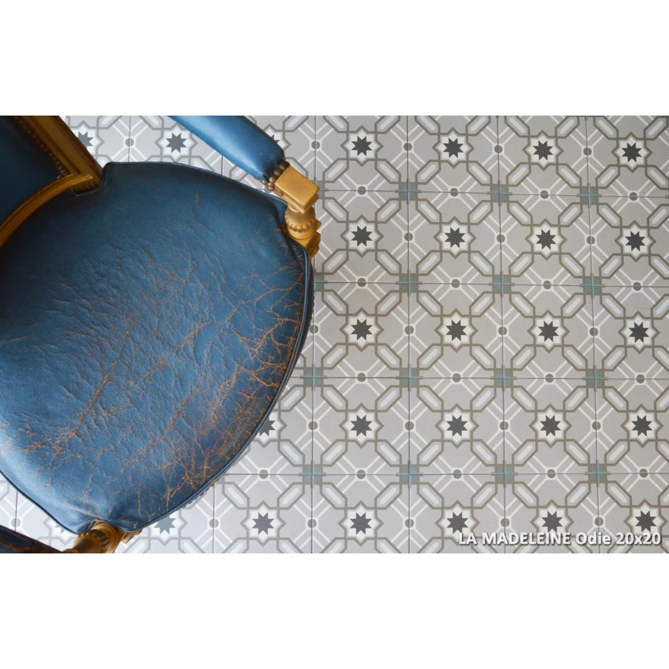 Revoir Paris La Madeleine Odie matt Wand/Bodenfliese 20x20 cm
