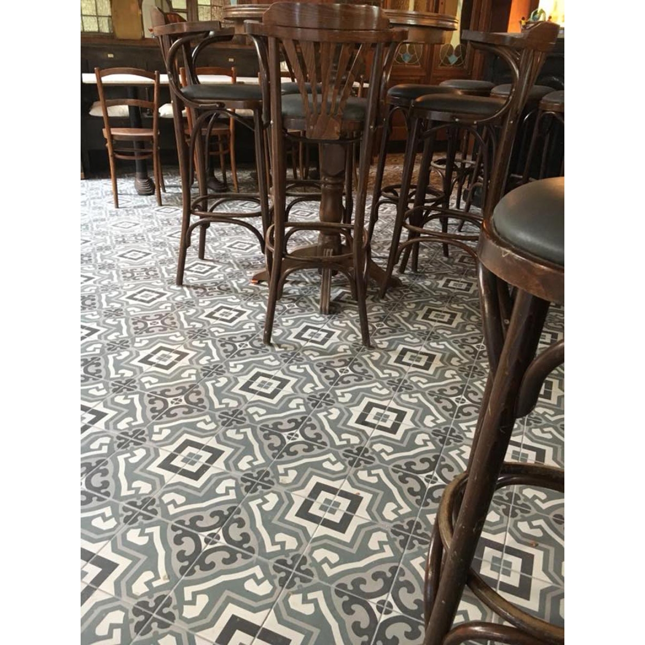 Revoir Paris La Madeleine Romee matt Wand/Bodenfliese 20x20 cm