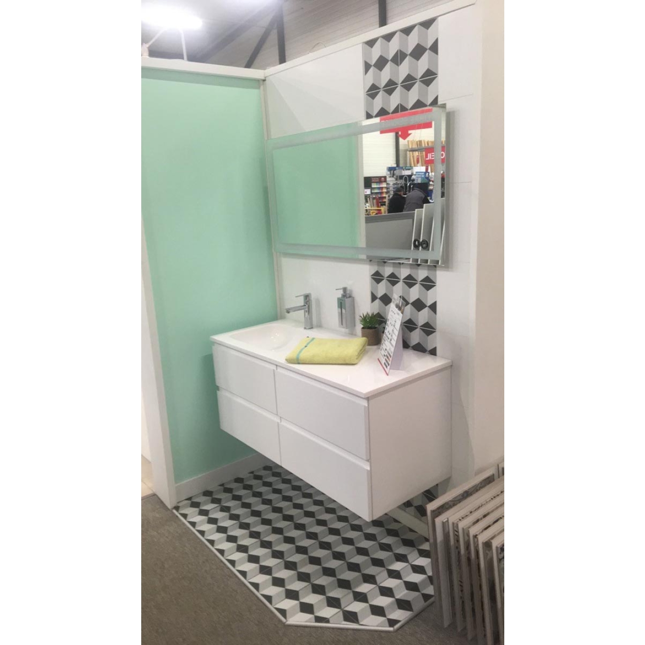 Revoir Paris La Madeleine Victor matt Wand/Bodenfliese 20x20 cm