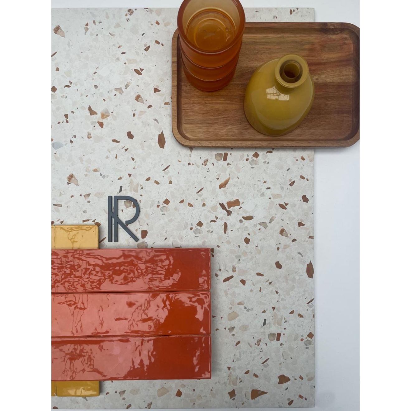 Revoir Paris Re-Bel Caramel matt Boden- und Wandfliese 100x100 cm