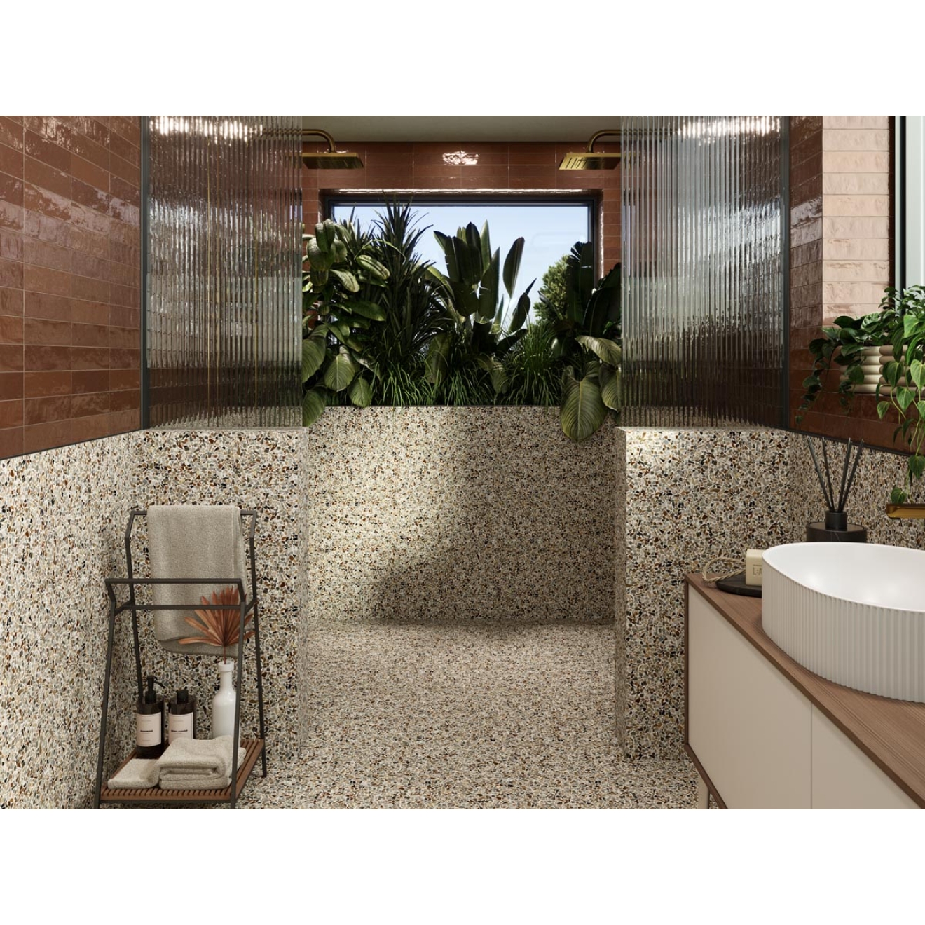 Revoir Paris Re-Bel Cuivre matt Boden- und Wandfliese 100x100 cm