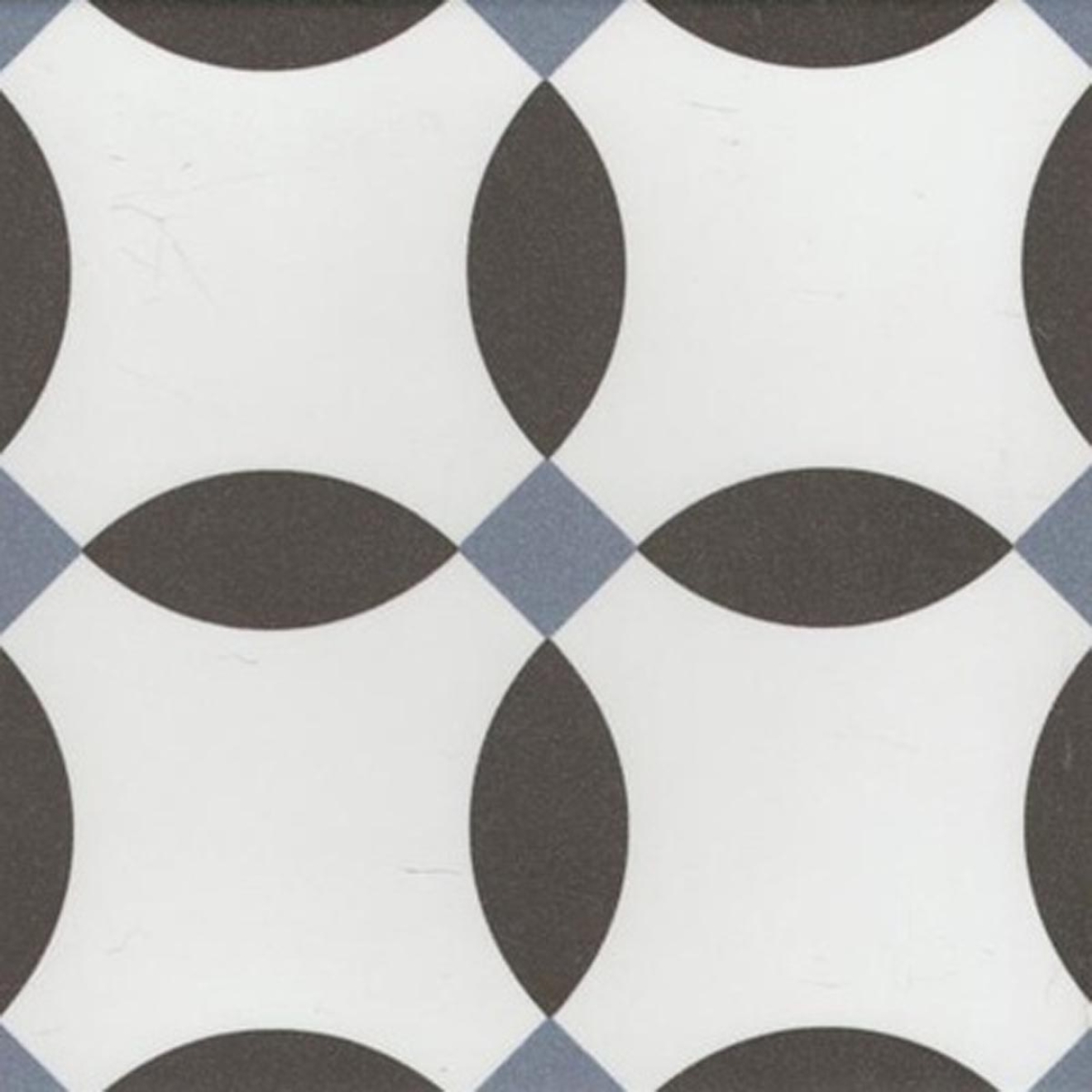 Revoir Paris La Madeleine Chere Noir matt Wand/Bodenfliese 20x20 cm