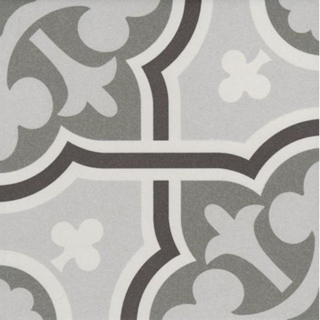 Revoir Paris La Madeleine Flow Gris matt Wand/Bodenfliese 20x20 cm