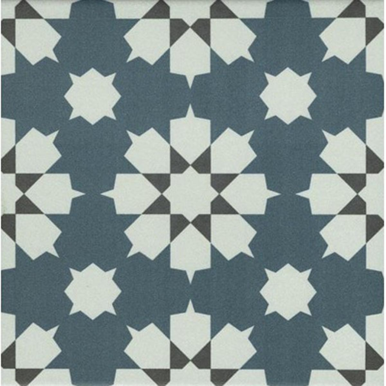 Revoir Paris La Villette Benoit Bleu matt Wand/Bodenfliese 20x20 cm