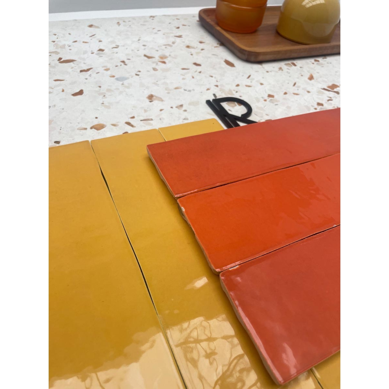 Revoir Paris Studio Resine glänzend Wandfliese 6,2x25 cm