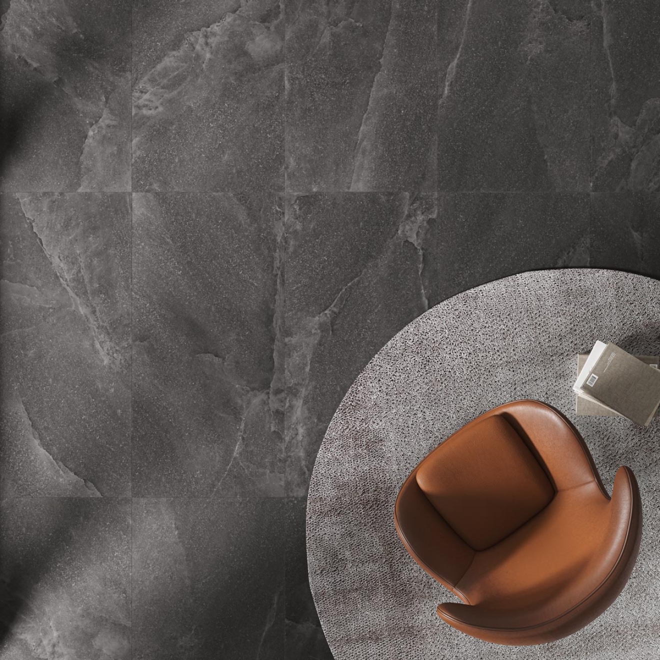 Provenza Saltstone Boden- und Wandfliese Black Iron matt 30x60 cm