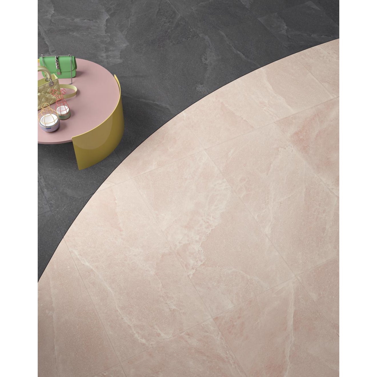 Provenza Saltstone Boden- und Wandfliese Pink Halite matt 60x120 cm