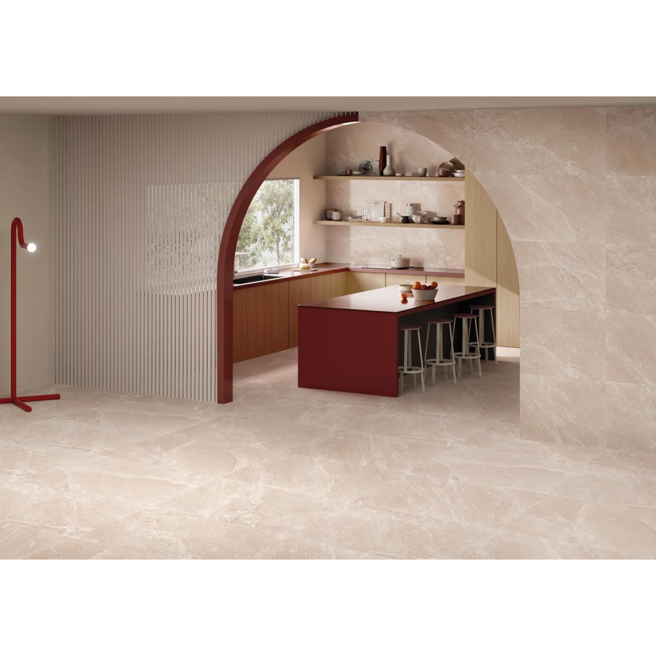 Provenza Saltstone Boden- und Wandfliese Pink Halite matt 60x120 cm