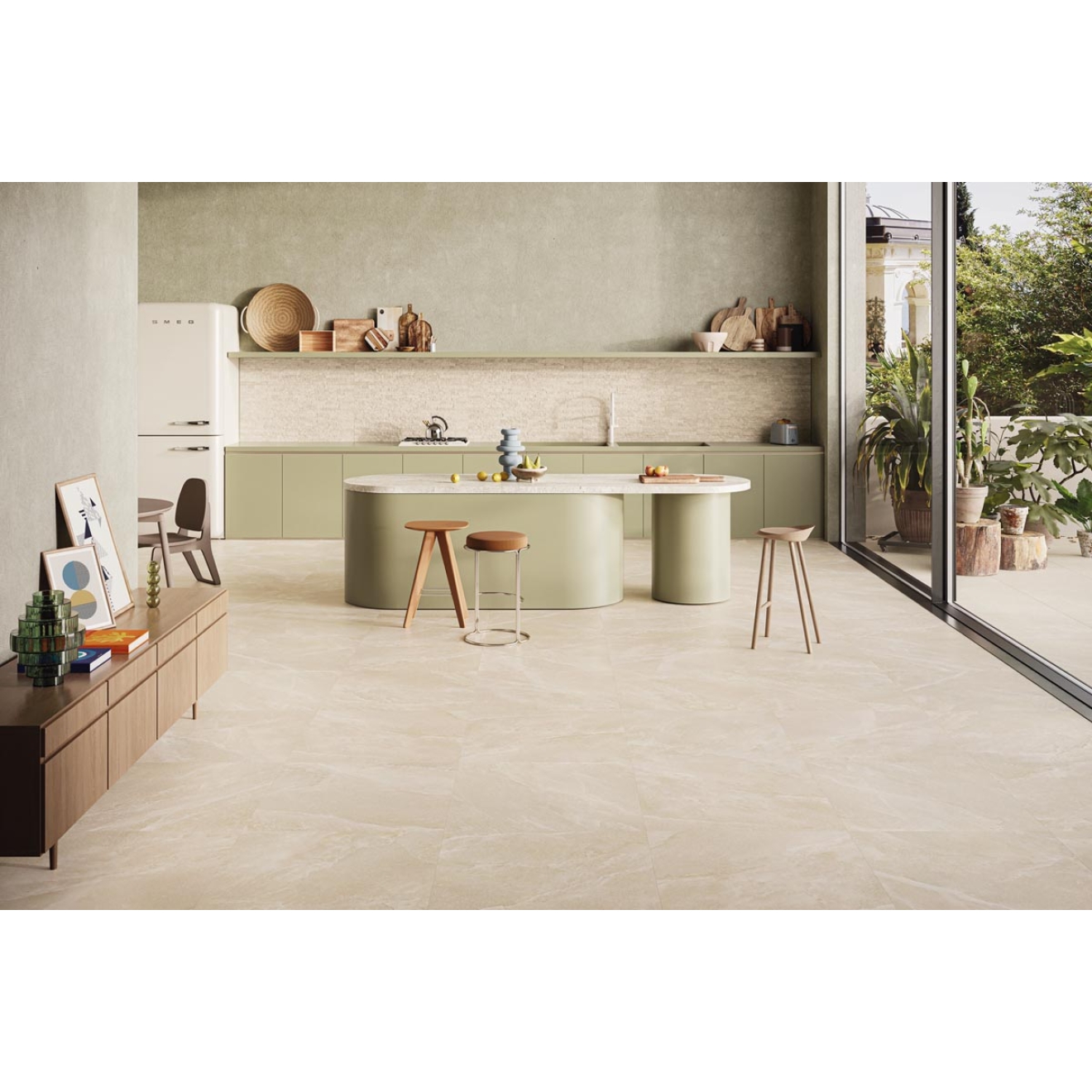 Provenza Saltstone Boden- und Wandfliese Sand Dust matt 60x60 cm