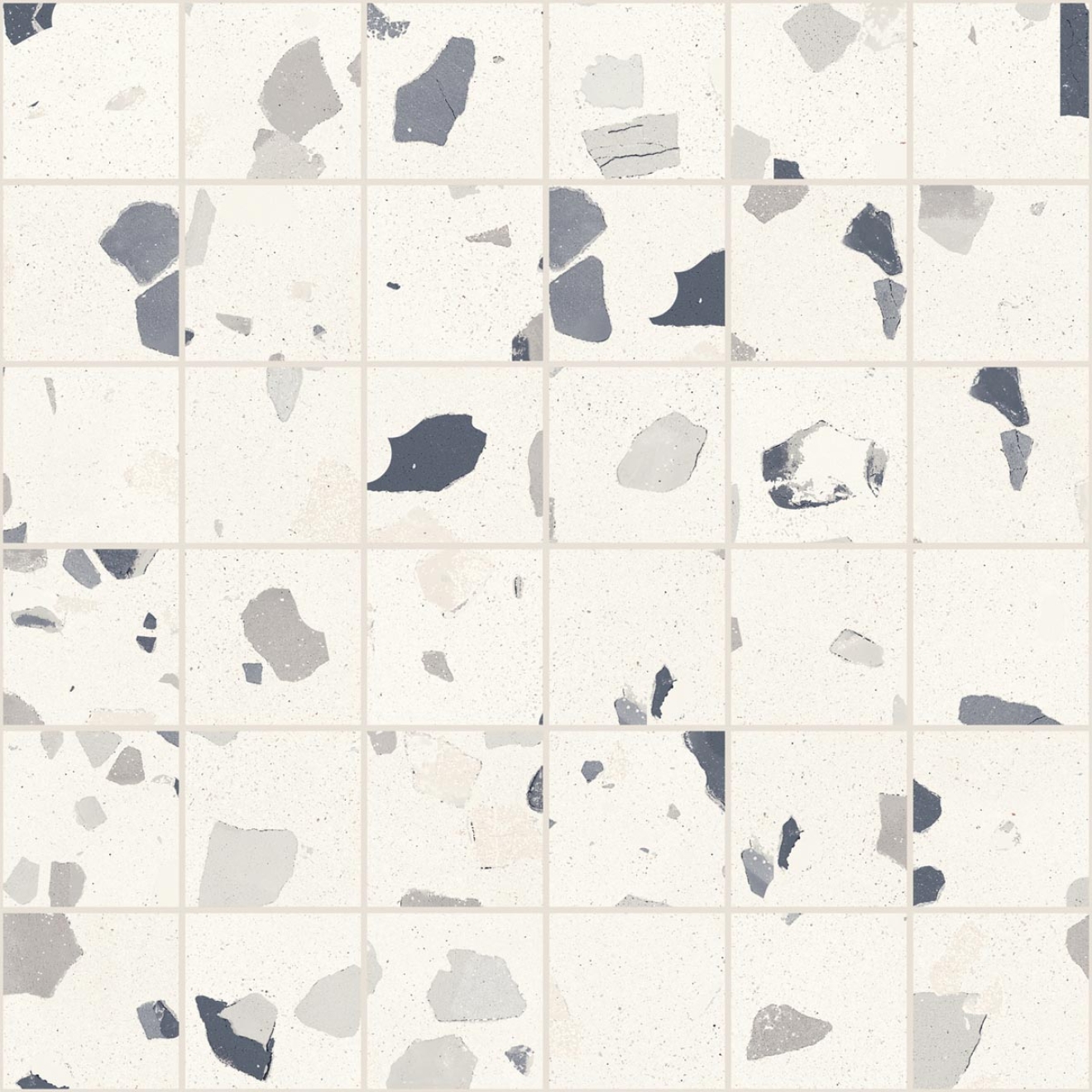 Mosaik Sant Agostino Deconcrete in der Farbe De-Medium White