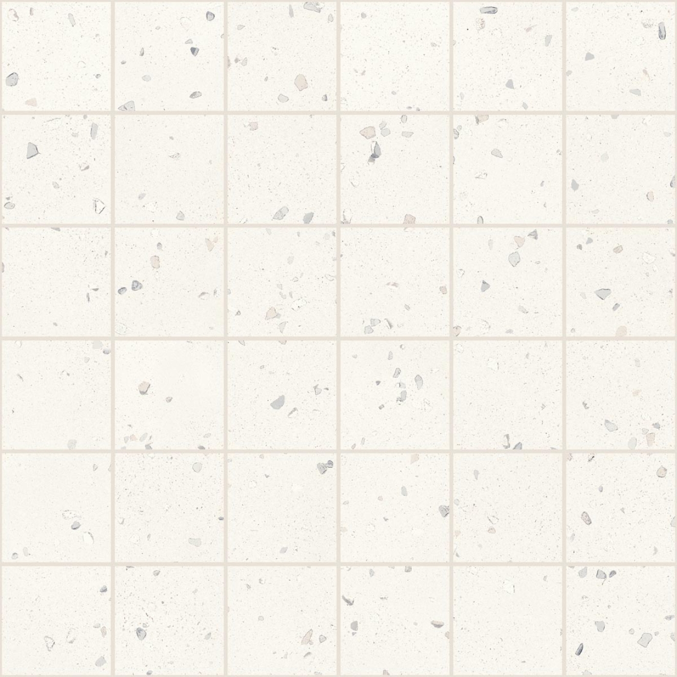 Mosaik Sant Agostino Deconcrete in der Farbe De-Micro White