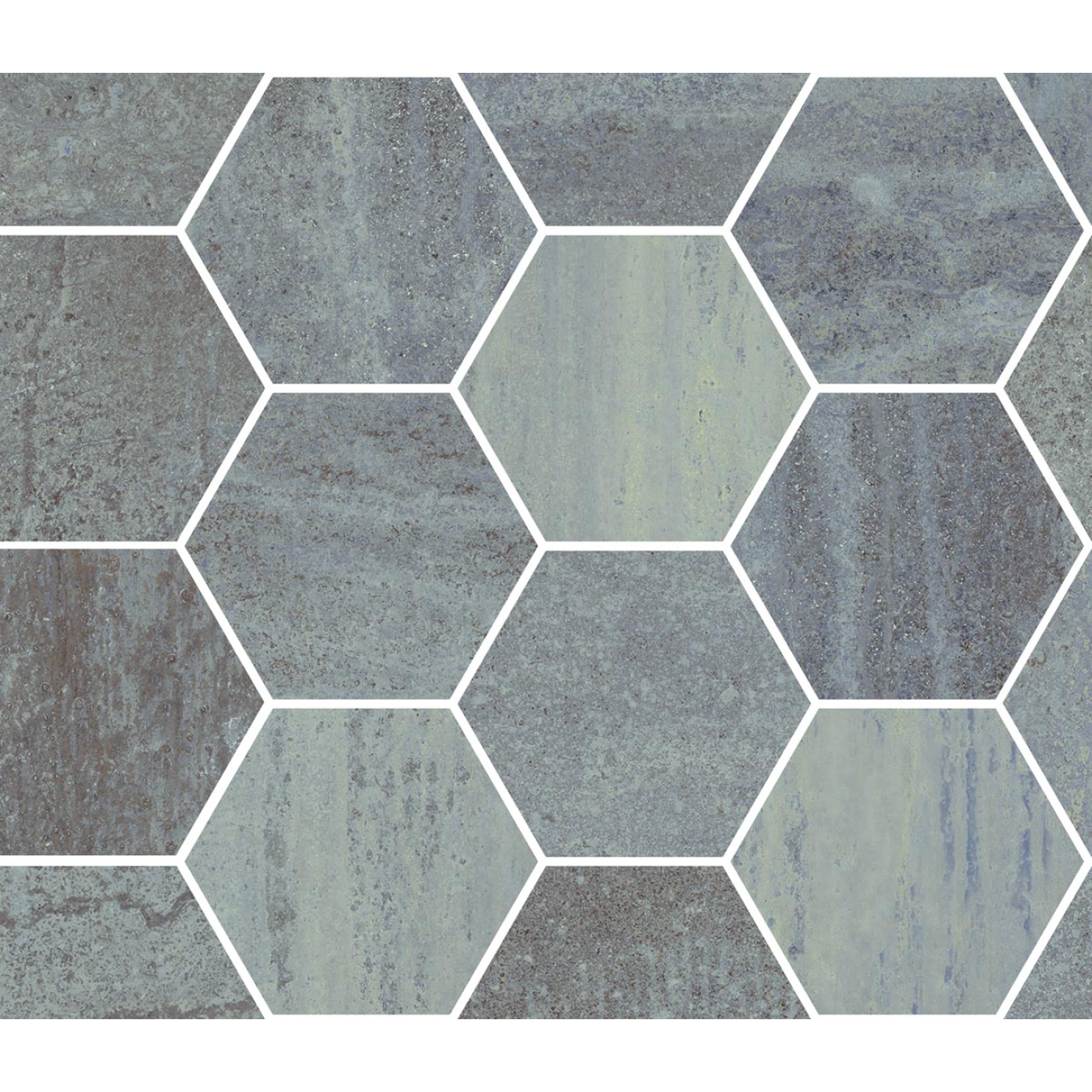 Mosaik Sant Agostino Dripart in der Farbe Verdigris