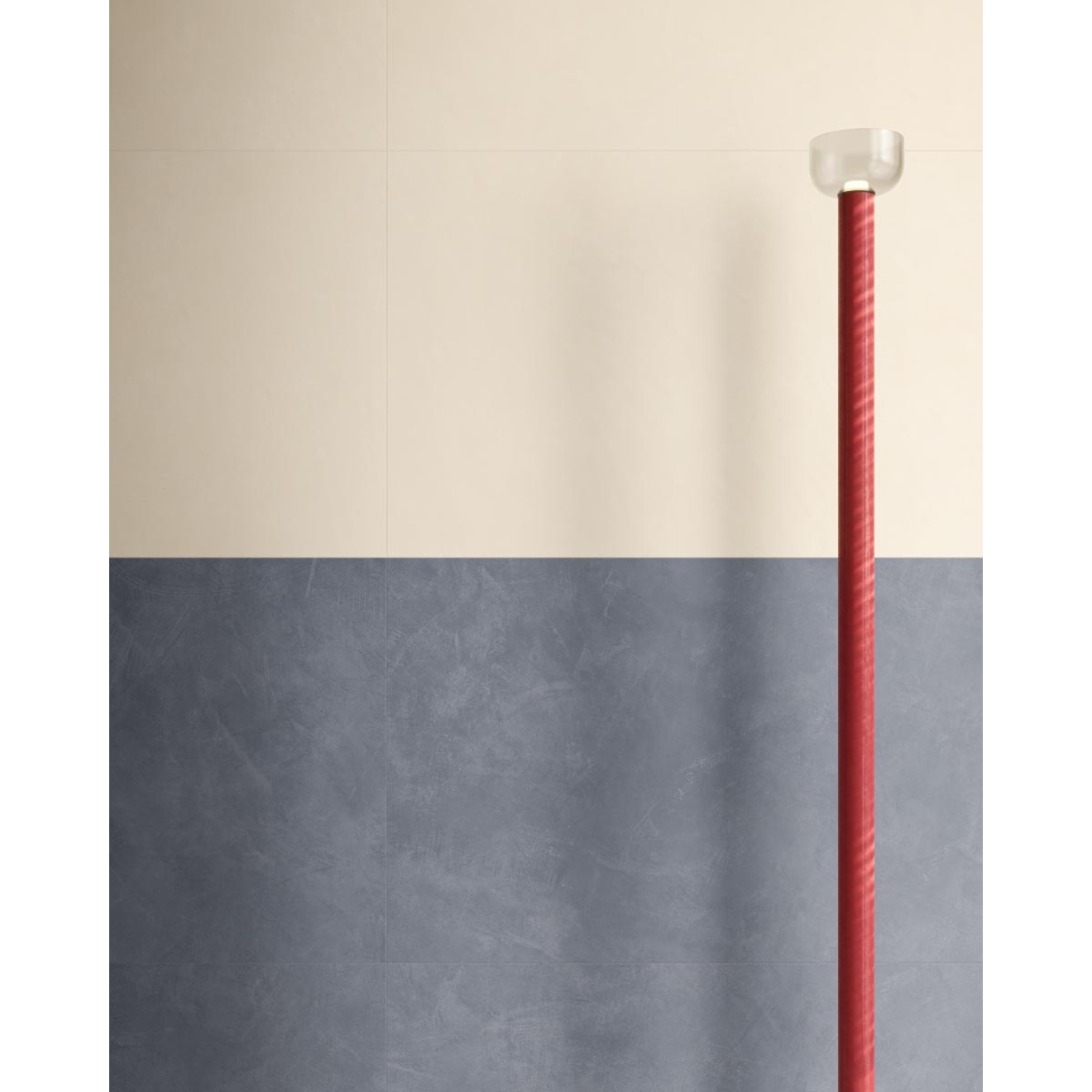 Fliese Sant Agostino Insideart Color in der Farbe Light verlegt an einer Wand