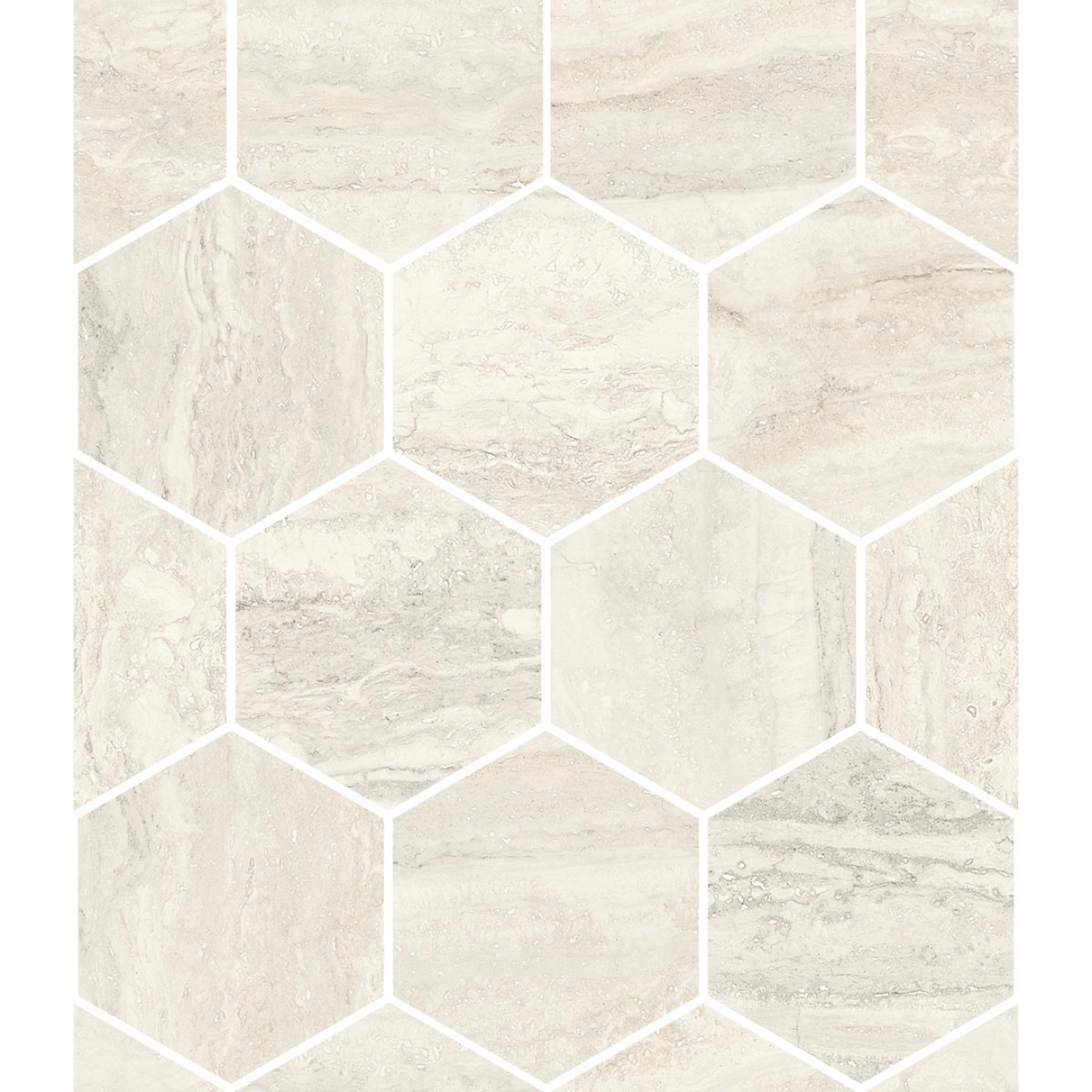 Mosaik Sant Agostino Invictus in der Farbe Ivory