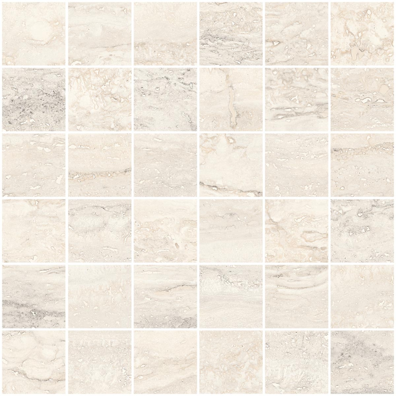 Mosaik Sant Agostino Invictus in der Farbe Ivory