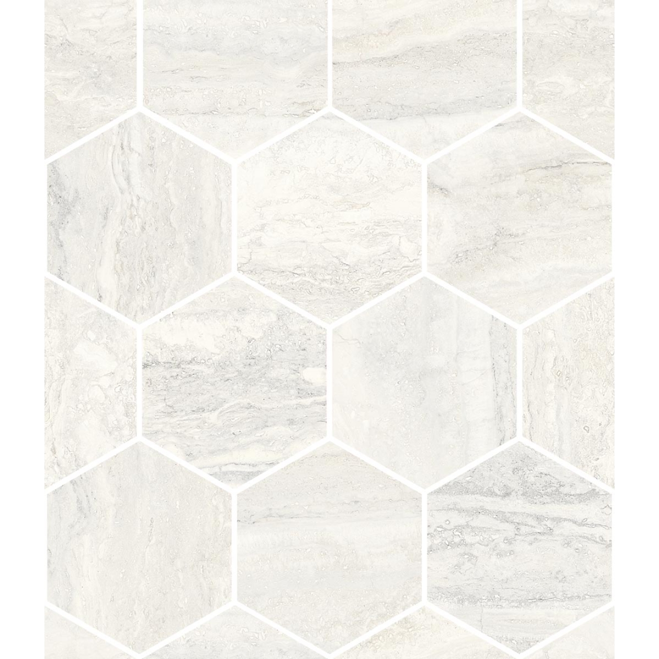 Mosaik Sant Agostino Invictus in der Farbe White