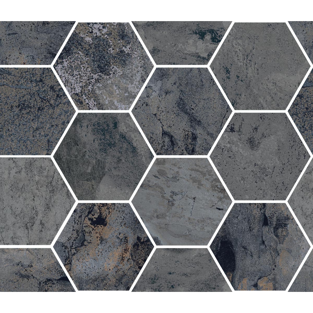 Mosaik Sant Agostino Metastone in der Farbe Night